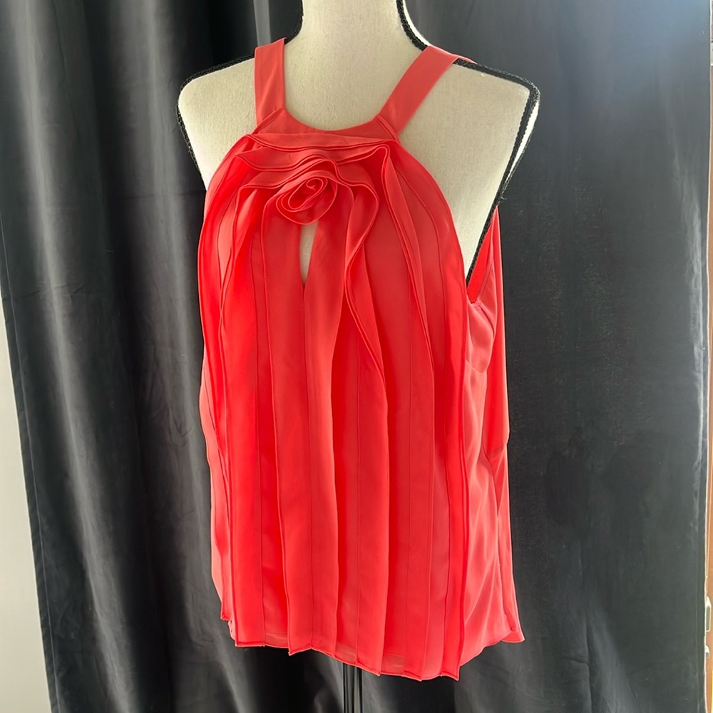 NWT BCBGMAXAZRIA pink Coral blouse 🥰
